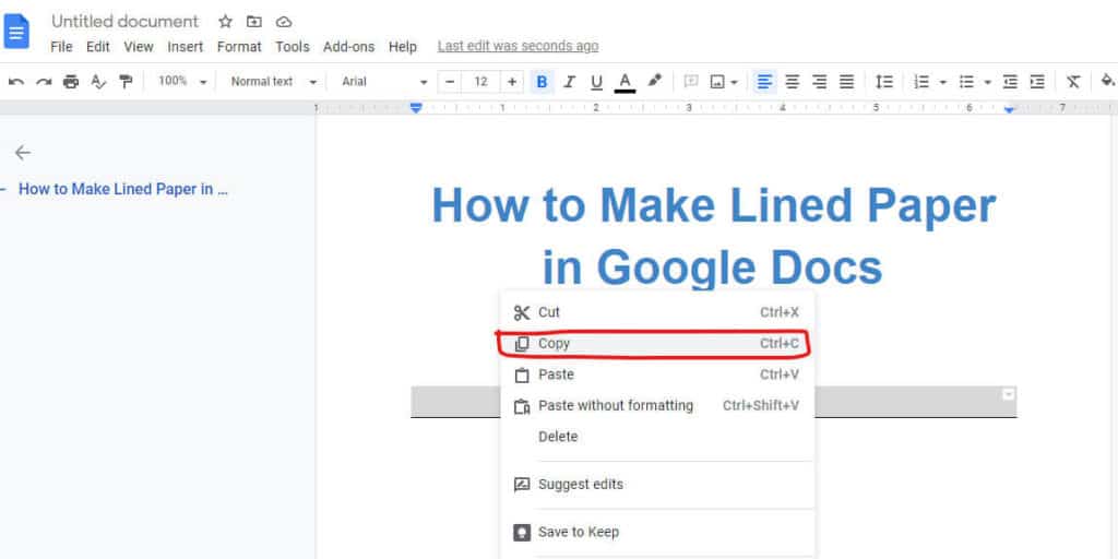 How to Make Lined Paper in Google Docs (Easy Method)