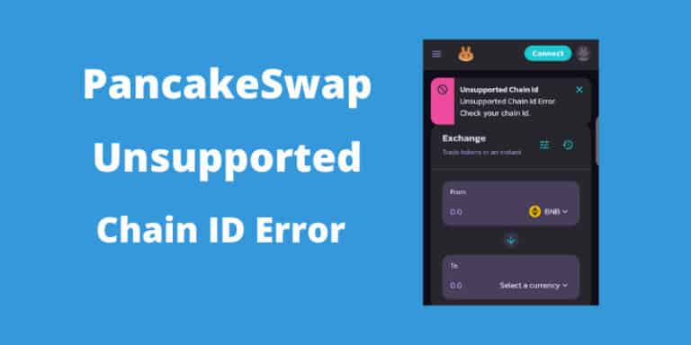 trust wallet pancakeswap unsupported chain id