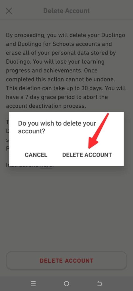 how-to-delete-duolingo-account-android