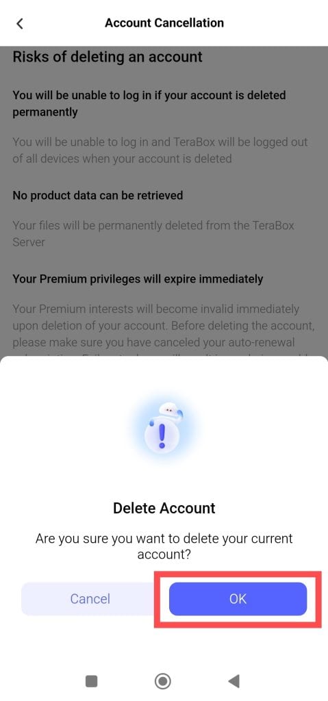 delete-terabox-account