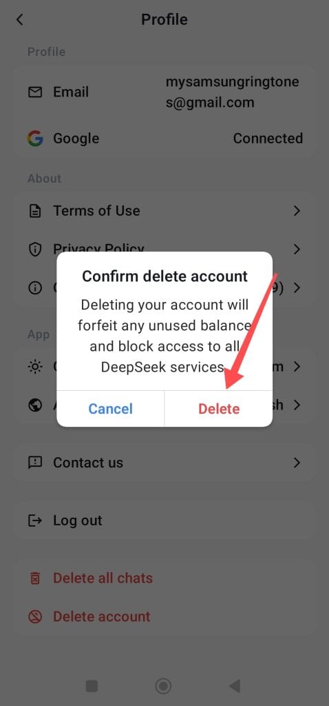delete-deepseek-account